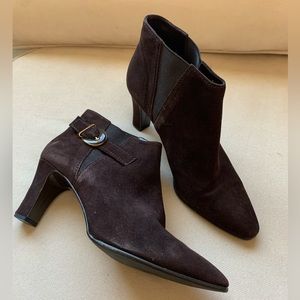 Vero Cuoio Ankle Boots Suede Women’s Dark Brown Size 8/38
